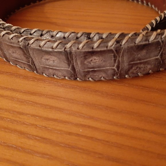 Reptile's House Accessories Reptiles House Crocodile Leather Belt